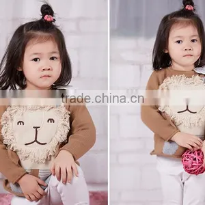 2016 Hot Sell Handmade 3D Lions Children Knitted Sweater thumbnail-3