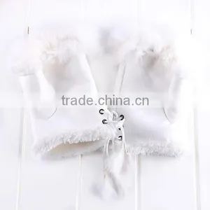 2015 New Women's Rabbit Fur Hand Wrist Fingerless Warm Winter Gloves 3379 thumbnail-6