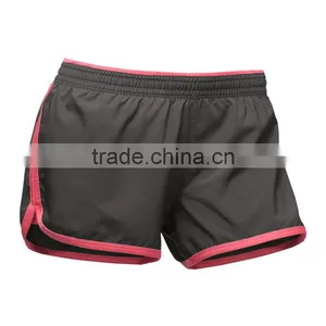 2016 Wholesale OEM Service Women Super Fleece Short Blank Cotton Shorts in Mid Length Clothing Fitness Wear Booty Yoga Short thumbnail-1
