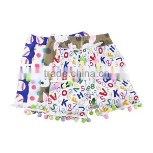 Wholesale Sweat Girls Shorts Flower Print Lovely Short Pants Baby Boutique Clothing Sweet Shorts thumbnail-1