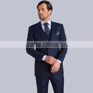 Bospoke Slim Fit Blue Latest Design Coat Pant Men Suit thumbnail-2