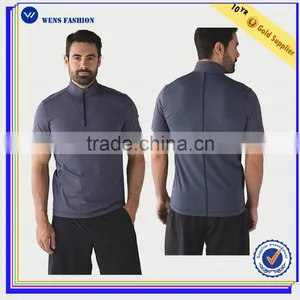 Classical Solid Color Contrast Piping 1/4 Zipped Pullover Sport Sweatshirt thumbnail-1