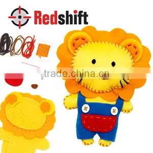 Art & Crafts Kit Girl Craft Sewing Animal Lion thumbnail-1