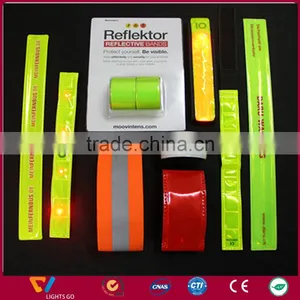 Reflective Gear for Running, Walking, Biking,reflective Snap Wrist & Ankle Pop Bands thumbnail-2