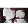 Ceramic Square Plates and Dishes, Porcelain 20 Pcs Dinner Set thumbnail-1