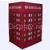 Red Fashion Assemble Cardboard Pallet Display With Hooks for Gifts Cards Hanging thumbnail-1