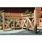 Deck Wood Plastic Composite Railing WPC Cross HandRail Outdoor thumbnail-1