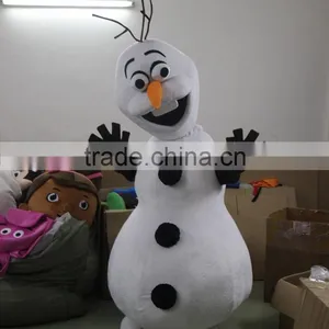 100% In-kind Shooting Cheap Olaf Costume Snowman Olaf Mascot Costume for Adult thumbnail-2