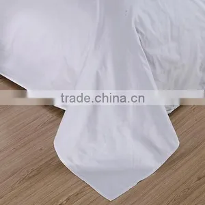 High Quality 100% Cotton Plain Dyed White Hotel Bed Linen thumbnail-3