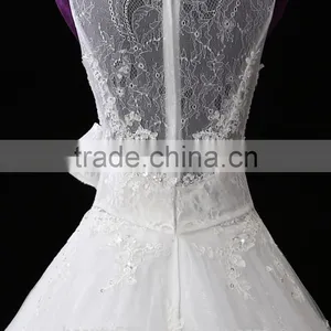 Harness Sexy Mermaid Lace Mermaid Color Wedding Dress Bridal for Bride V-neck Bridal Dress Custom Made Wedding Dress 2017 F10901 thumbnail-4