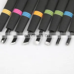 8pcs Assorted Plastic Handle Carving Knives Set thumbnail-2