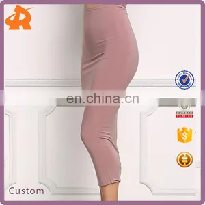 2017 Woman Hot Sale New Design Mauve High Rise Midi Skirt thumbnail-1