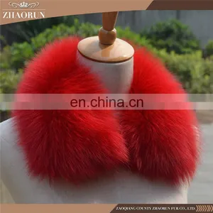 High Quality Real Fur Collar /Fur Garment Fox Fur Collar thumbnail-1