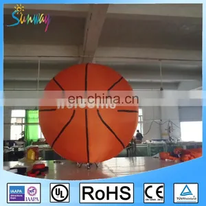 OEM Flying Inflatable Basketball Advertising Balloon 2m Inflatable Basketball Model for Party thumbnail-1