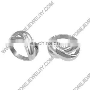 Cheap Wholesale Stainless Steel Infinity Silver Color Women's Wedding Rings Jewelry Gifts thumbnail-6