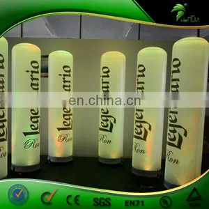 Custom Inflatable Led Totem , Advertising 3m High Inflatable Lighting Changing Tube thumbnail-1