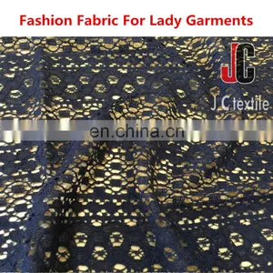 Hot Sale Elegant Cotton Nylon Lace Fabric for Lace Dress Fabric thumbnail-2