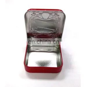 Red Square Earphone Tin Box thumbnail-3