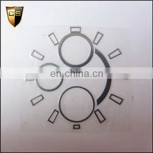 True Three Electroplating Chrome on the Back is the 3M Glue Nickel Metal Stickers thumbnail-1