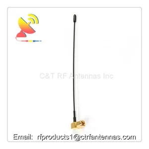 433Mhz Omnidirectional Outdoor External Antenna Straight Spring Pole Maternal Right Angle SMA Male thumbnail-1
