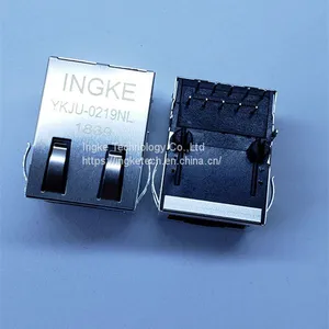 JXD1-0005NL JXD1-0005NL 1 Port 100BASE-TX Through Hole Tab Up Magnetic RJ45 Modular Connectors thumbnail-1