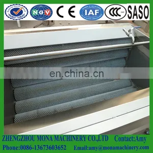 High Pressure Water Spray , Orange Washer Brush Rollers Fruit Washing Machine for Sale thumbnail-6