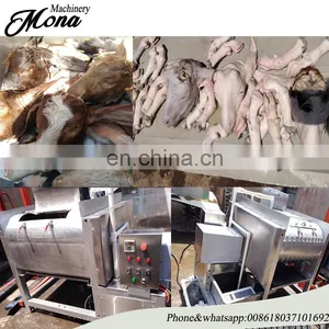 Automatic Stainless Steel Sheep Head Unhair Machine/sheep Feet and Head Unhairing Machine for Sale thumbnail-1