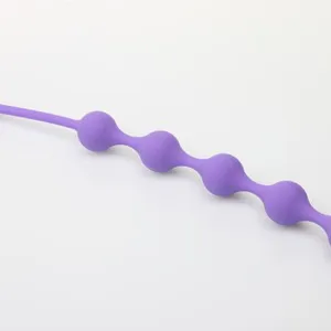 Butt Plug Silicone Anal Beads Anal Sex Toys With Safe Pull Ring, 11