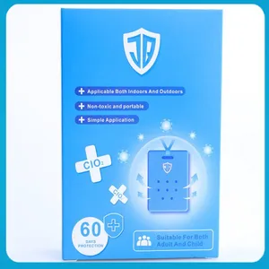 Removing Virus Block Antivirus Portable Clo2 Chlorine Dioxide Air Freshener Sterilization Protection Card thumbnail-4