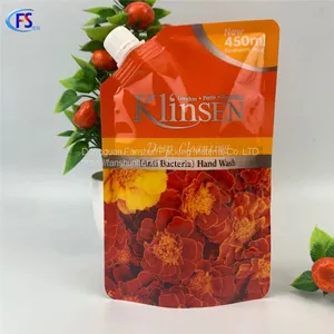 450ml London, Paris, Frankfurt Deep Cleaning Hand Sanitizer Packaging Suction Nozzle Self Stand Bag thumbnail-1