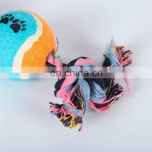 Top Selling Woven Cotton Pet Toys for Dogs Indestructible Dog Ball Throwing Toys thumbnail-2