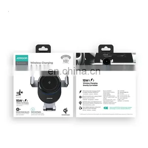 Joyroom 15W Fast Charge Smart Car Wireless Charger Holder With Adjustable Air Vent Holder thumbnail-4