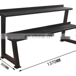 2021 Vivanstar ST1823 Adjustable Two-layers Weight Plates Storage Rack Gym Equipment Kettlebell Rack thumbnail-6