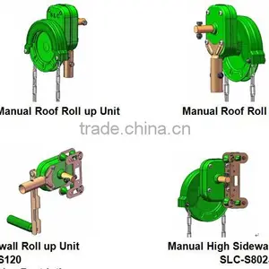 Manual Greenhouse Film Roll up Winch Winder thumbnail-1