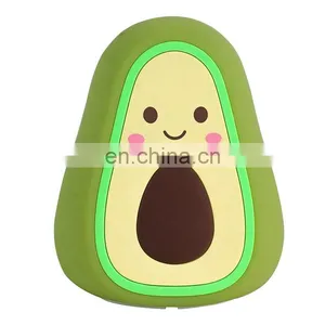 New Product 2021 Cute Avocado Night Lamp Silicone Nursery Baby Night Light for Teen Bedroom Decor thumbnail-1