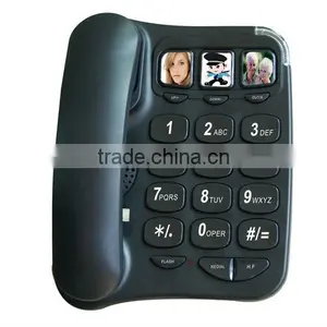 Black Big Button Senior Telephone Corded Phone thumbnail-1