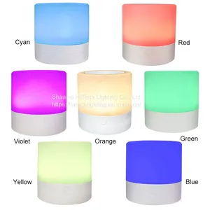 LED Touch Control Night Light Induction Dimmer Lamp Smart Bedside Lamp Dimmable RGB Color Change Rechargeable Smart thumbnail-5
