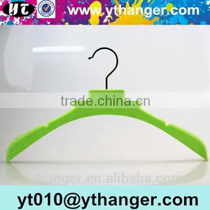 YY0466 Your Own Brand Clothing Velvet Hanger Color Velvet Dress Hanger With Clips thumbnail-4