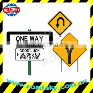 Personalized U-Turn Metal Road Sign With Reflective Sheeting thumbnail-1