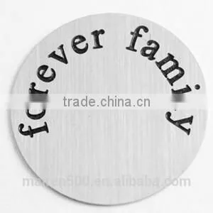 B29 China 2015 New Product Initial Disc Floating Locket Forever Family Plates Charms thumbnail-1