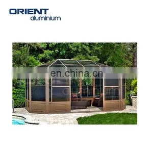 Triangle Roof Aluminum Frame Sunroom Kits Solarium Houses thumbnail-1