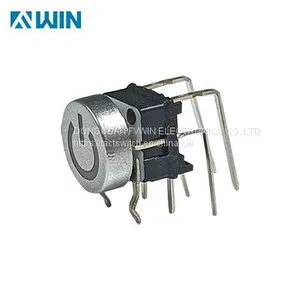 Right Angle Illuminated Button Switch With White LED thumbnail-4