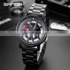 SANDA 1025 Customized Oem Men Watch Man Luxury Japan Quartz Movt Classic Stainless Steel Mens Brand Watches thumbnail-4