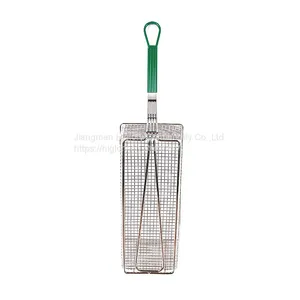 Hotel Kitchen Non-stick Rectangle Commercial Iron Fryer Basket French Fries Wire Mesh Deep Fry Basket thumbnail-2