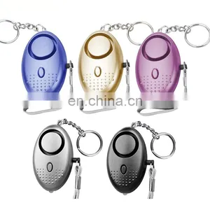 Wholesale 140dB Personal Anti-Attack Safety Keychain Alarm Personal Alarms for Children With Led Light thumbnail-2