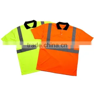 Hot Sale High Quality Reflective Safety t Shirt Sport t Shirts Yellow Orange thumbnail-1