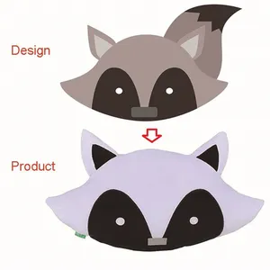 OEM&ODM China Manufacture Custom Cute Animal Plush Super Soft Sofa Fox Plush Throw Pillow Decorative Cushion Toy thumbnail-1
