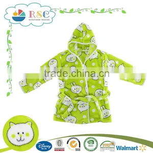 China Quality Soft Touch Polyester Printed Terry Bathrobe thumbnail-1