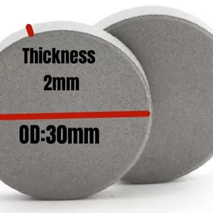20um 316L Microporous Stainless Steel Filter Disc Air Diffusion Stone Porous Stainless Steel Filter Fine Bubbles thumbnail-2