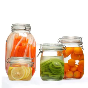 Glass Storage Jar With Lid thumbnail-4